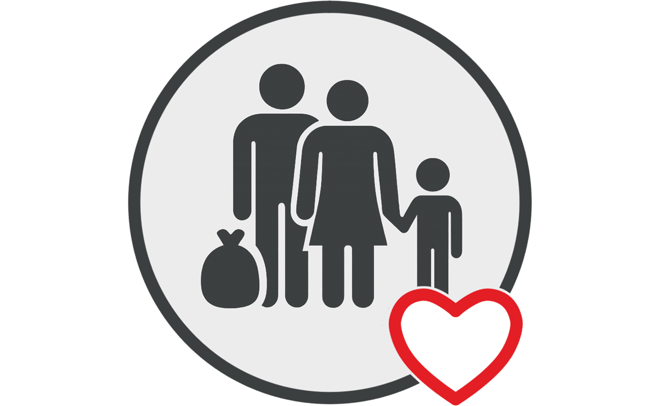 Logo Leichte Sprache - Ankommen in Deutschland