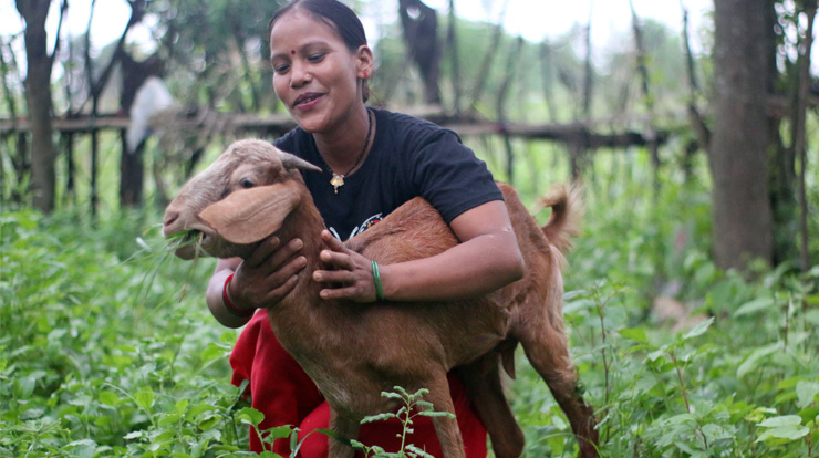 Sita Tharu Sita Tharu ist 30 Jahre alt und lebt in Nepal. (c)  AWO International_Gana Unnayan Kendra